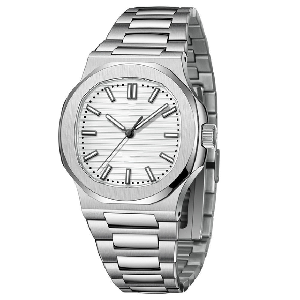 Stainless steel casual reloj hombre 3046