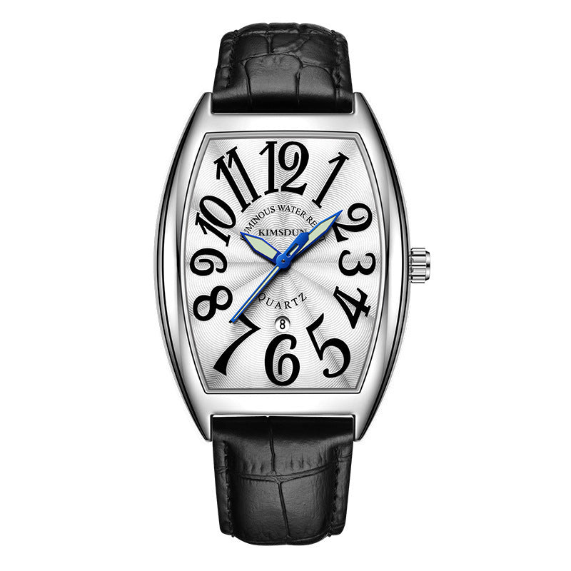 Stainless steel curving case reloj hombre 6191
