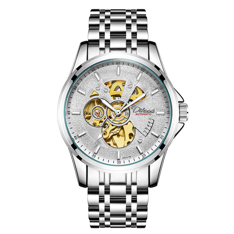 Stainless Steel Fashion skeleton reloj hombre 3873