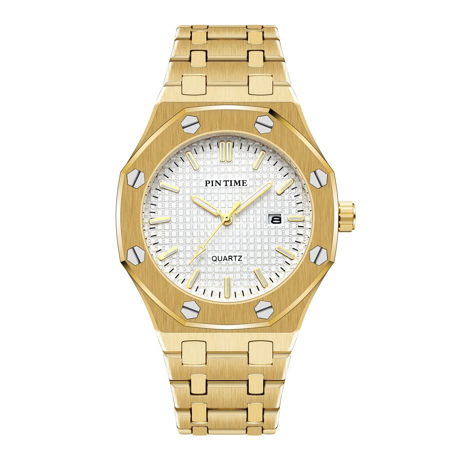 Stainless steel casual reloj hombre 3025