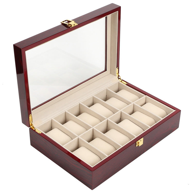 Wooden display watch box