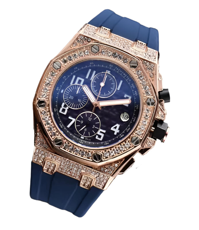 Stainless steel diamond sport reloj hombre 5827