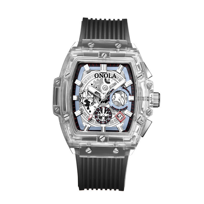 Transparent sport reloj hombre 7829