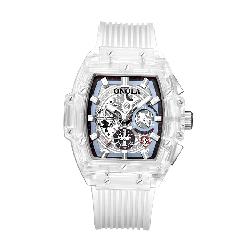 Transparent sport reloj hombre 7829