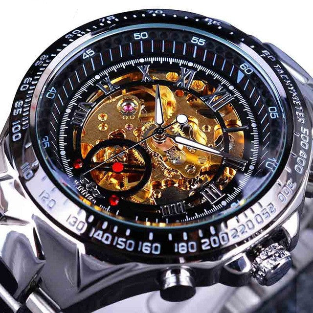 Fashion skeleton reloj hombre 7934