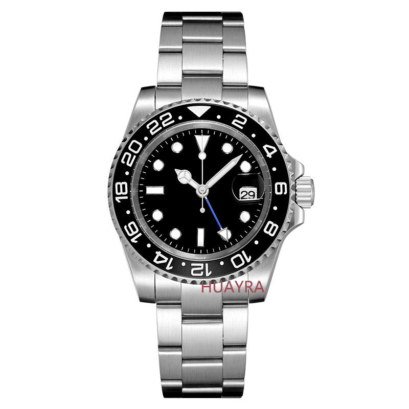 Stainless steel GMT reloj hombre 3974