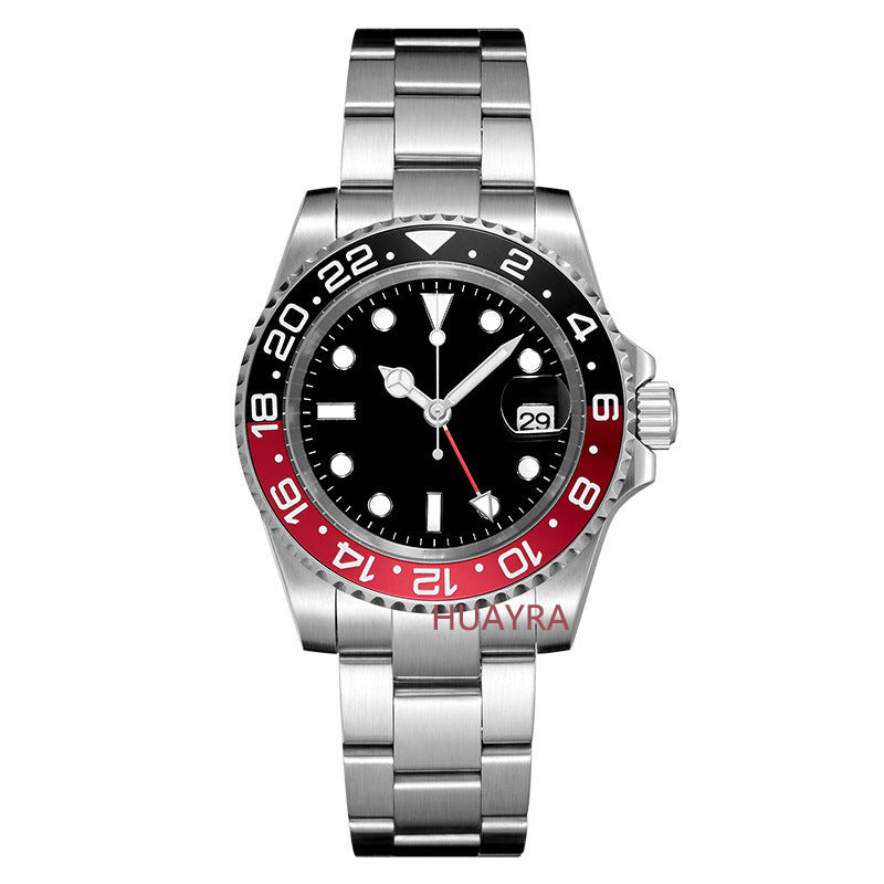 Stainless steel GMT reloj hombre 3974