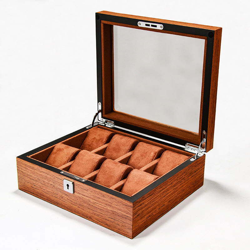 Wooden watch display case