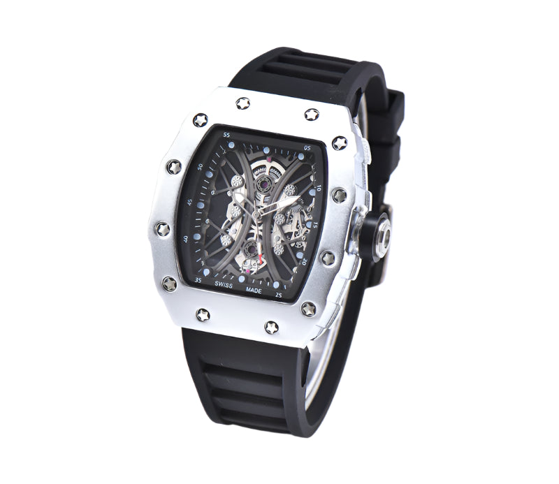 Stainless steel RM skeleton reloj hombre 2793
