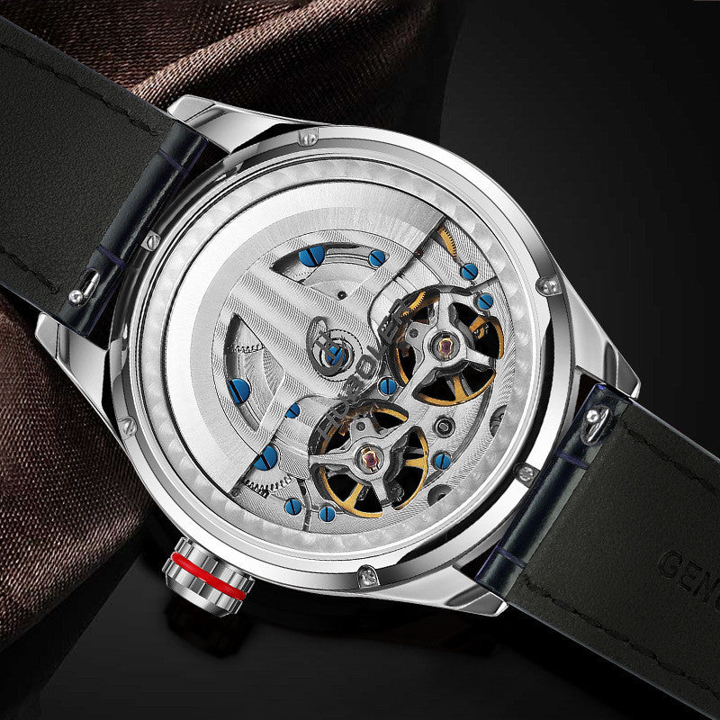Stainless steel tourbillon reloj hombre 3730