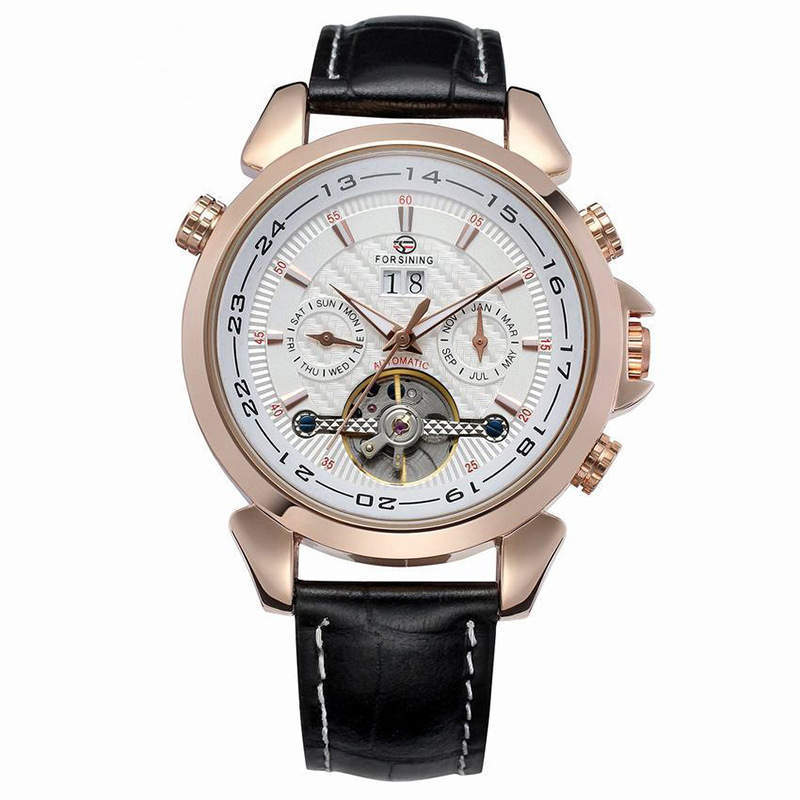 Carbon fibre tourbillon reloj hombre 2985