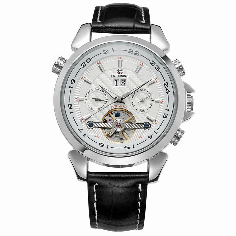 Carbon fibre tourbillon reloj hombre 2985