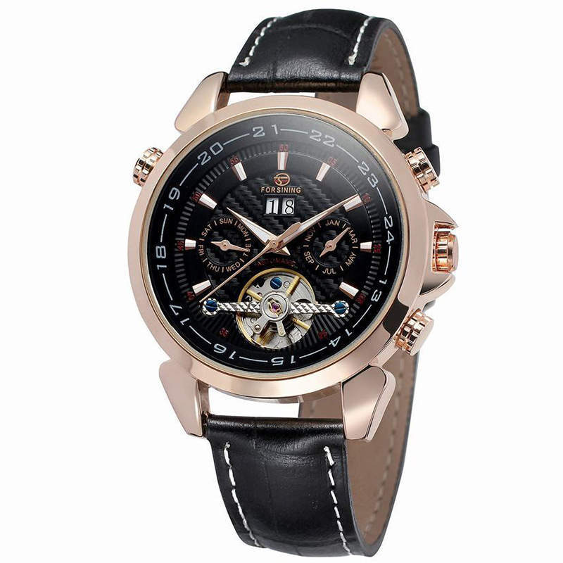 Carbon fibre tourbillon reloj hombre 2985
