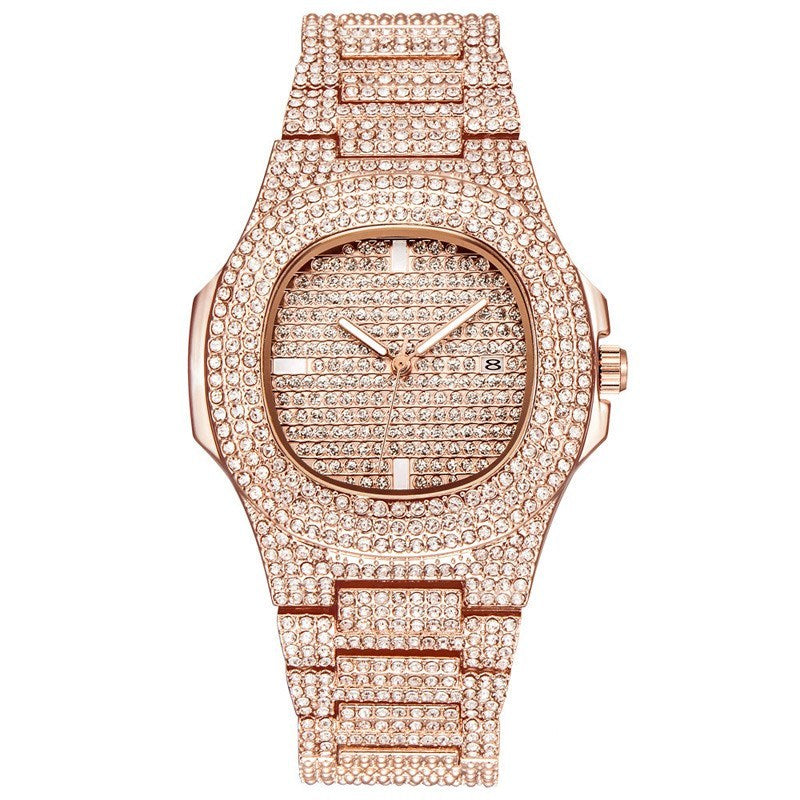 Fashion Iced-out stainless steel reloj hombre 2875