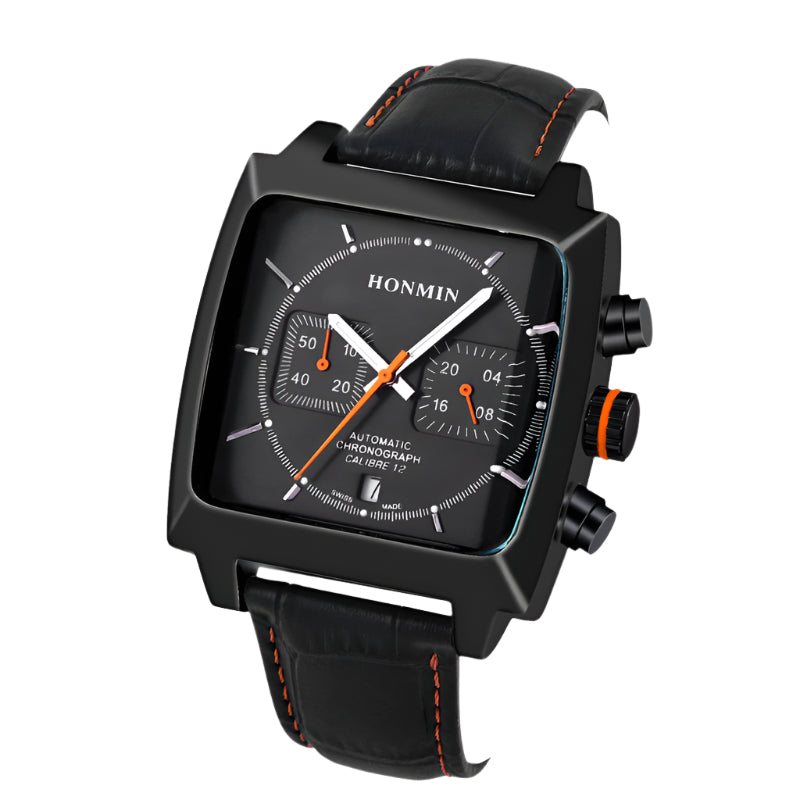 Square stainless steel sport reloj hombre 3620