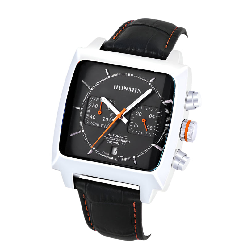 Square stainless steel sport reloj hombre 3620