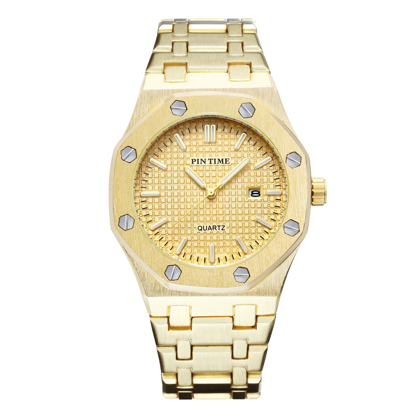 Stainless steel casual reloj hombre 3025