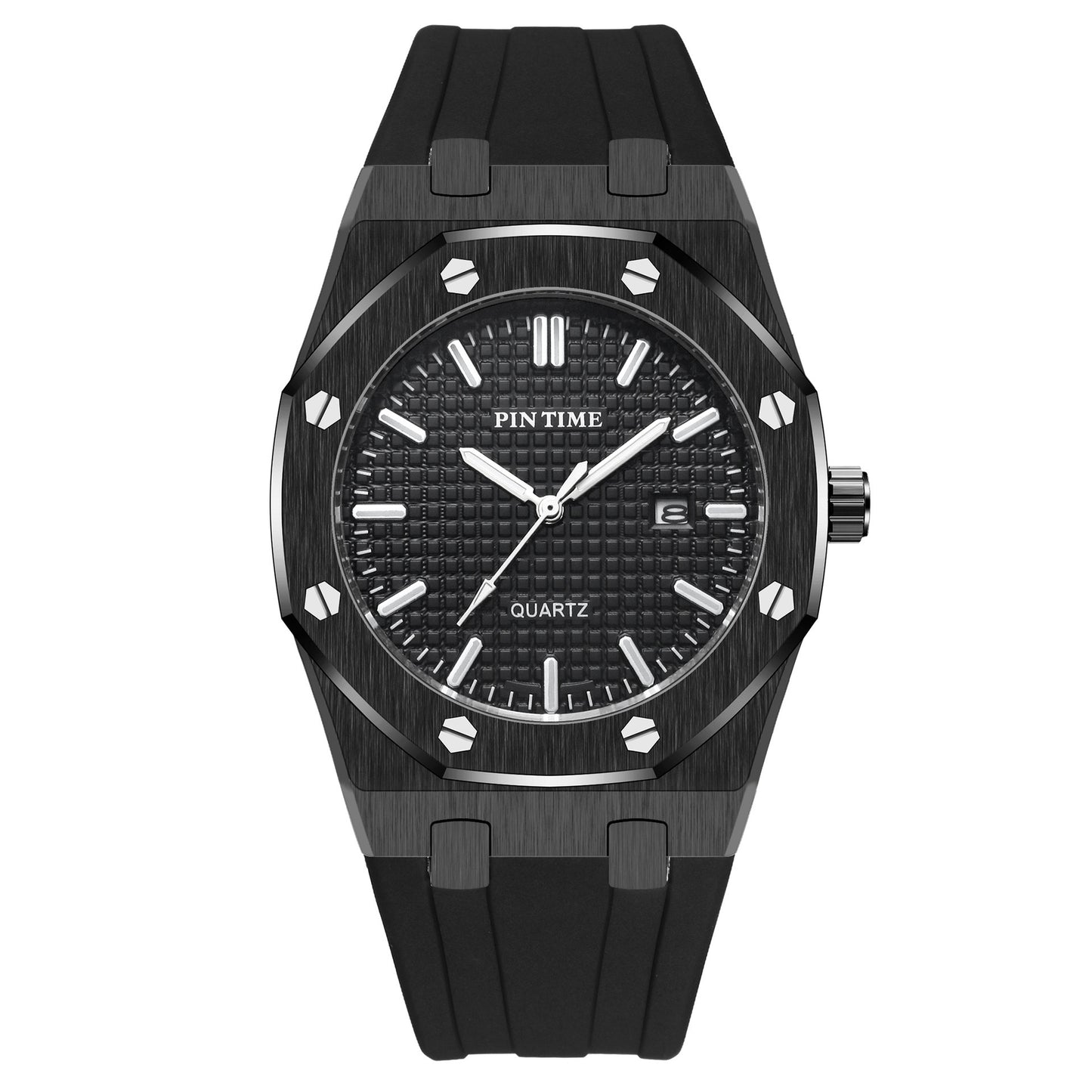 Stainless steel casual reloj hombre 2837