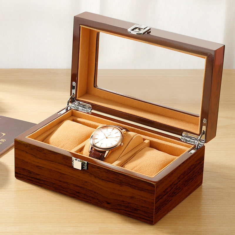 Wooden watch display box