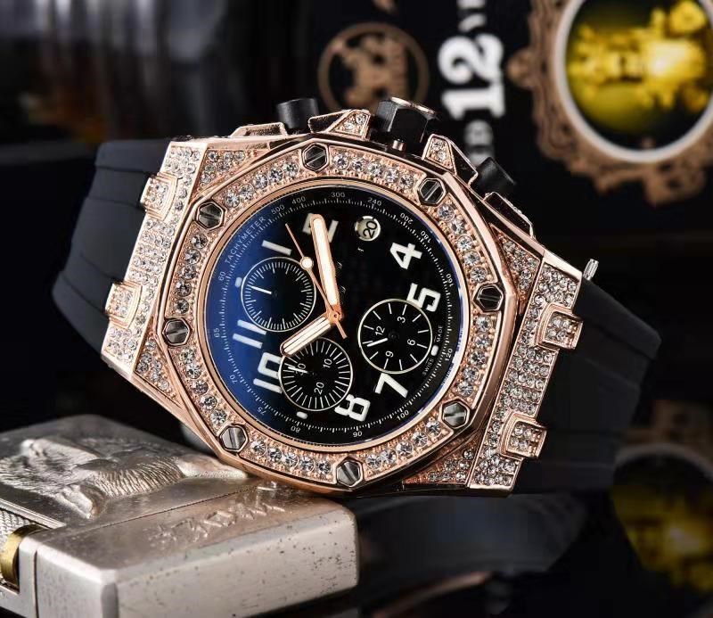 Stainless steel diamond sport reloj hombre 5827