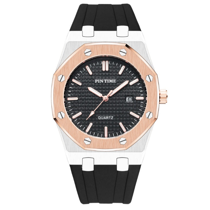 Stainless steel casual reloj hombre 2837