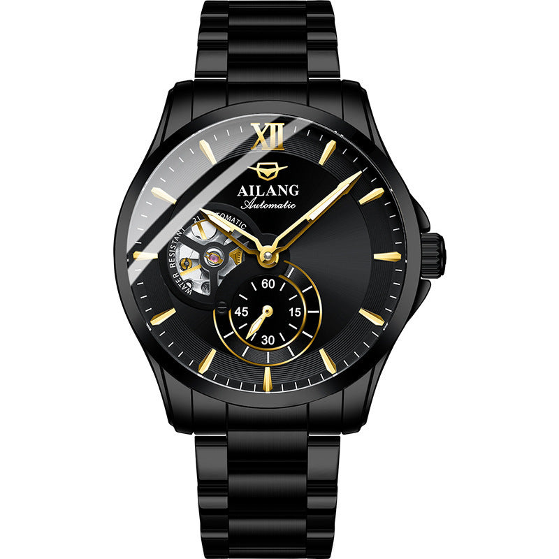 Stainless steel fashion skeleton reloj hombre 2850