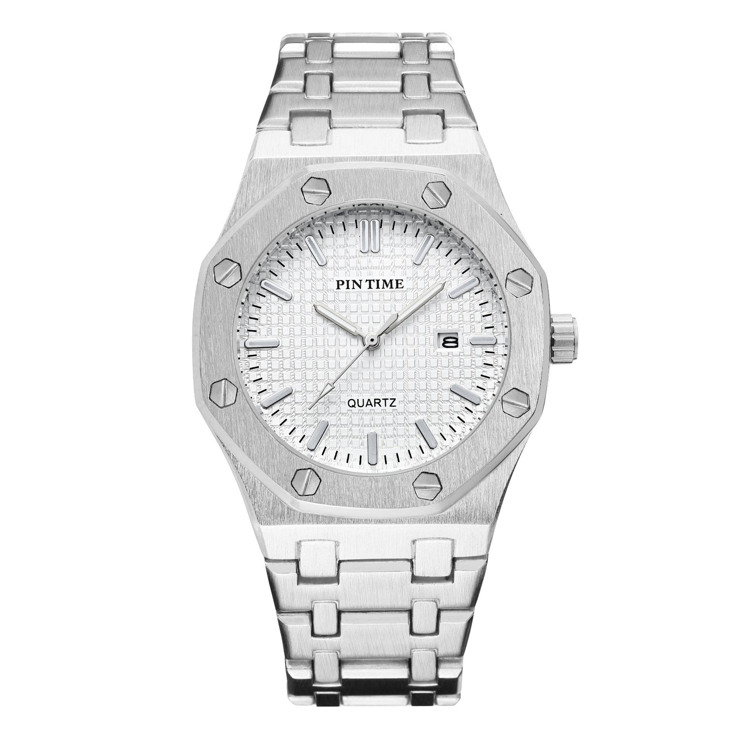 Stainless steel casual reloj hombre 3025
