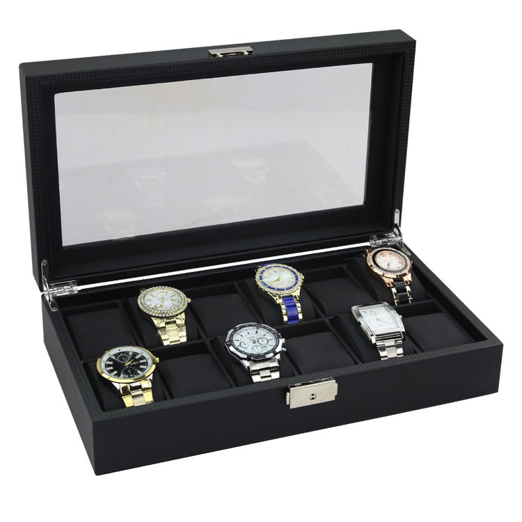 Carbon fibre brazed watch display