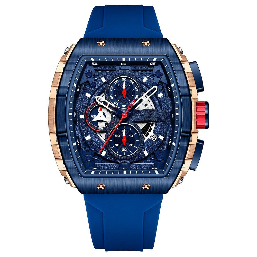 Stainless steel case sports reloj hombre 4027