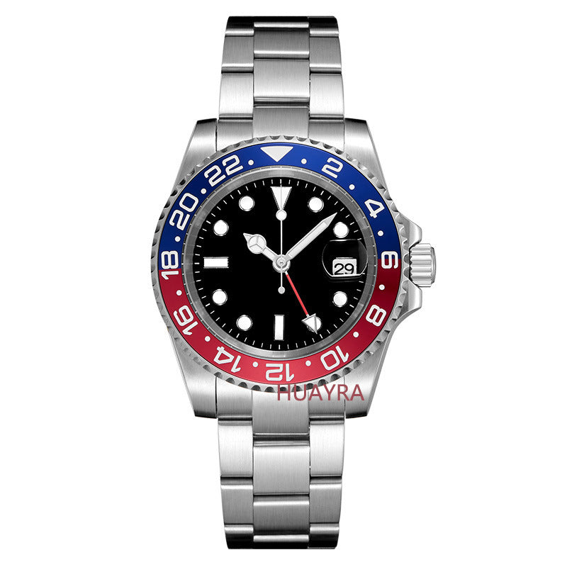 Stainless steel GMT reloj hombre 3974