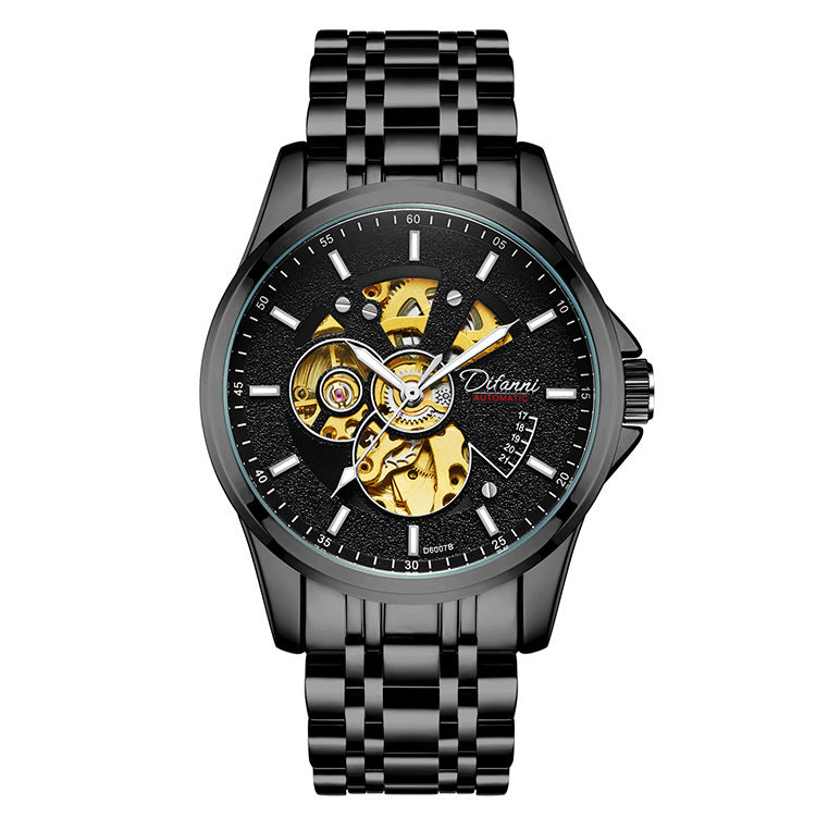 Stainless Steel Fashion skeleton reloj hombre 3873