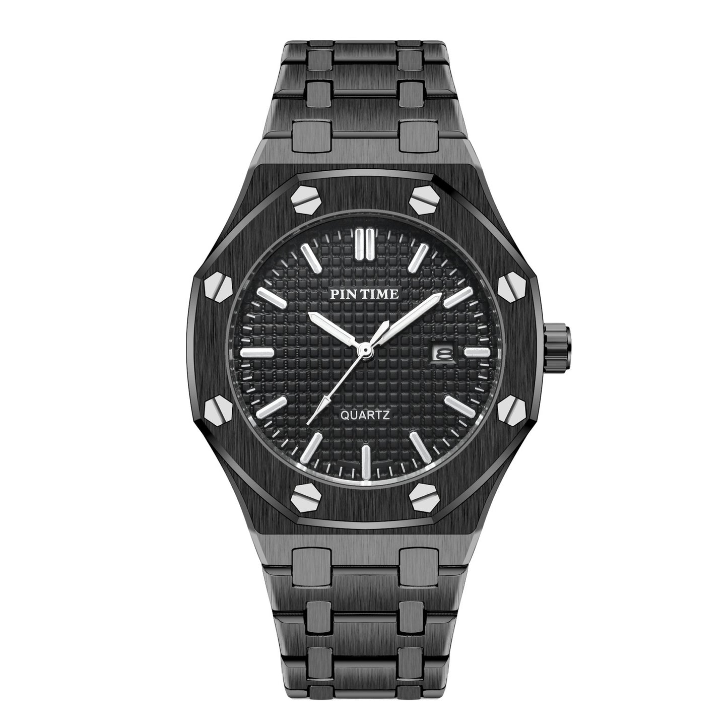 Stainless steel casual reloj hombre 3025