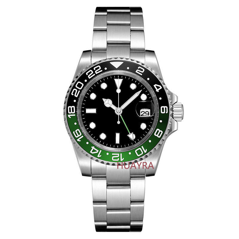 Stainless steel GMT reloj hombre 3974