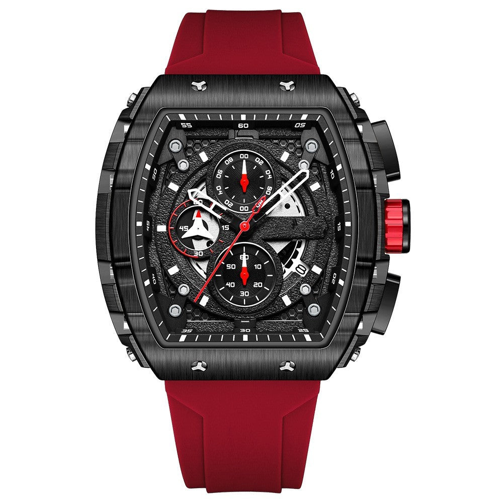 Stainless steel case sports reloj hombre 4027