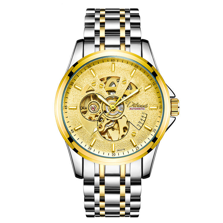 Stainless Steel Fashion skeleton reloj hombre 3873