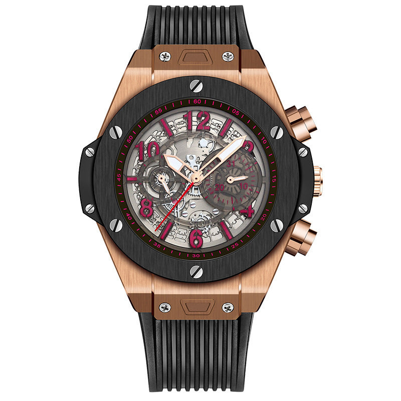 Stainless steel sport reloj hombre 5942