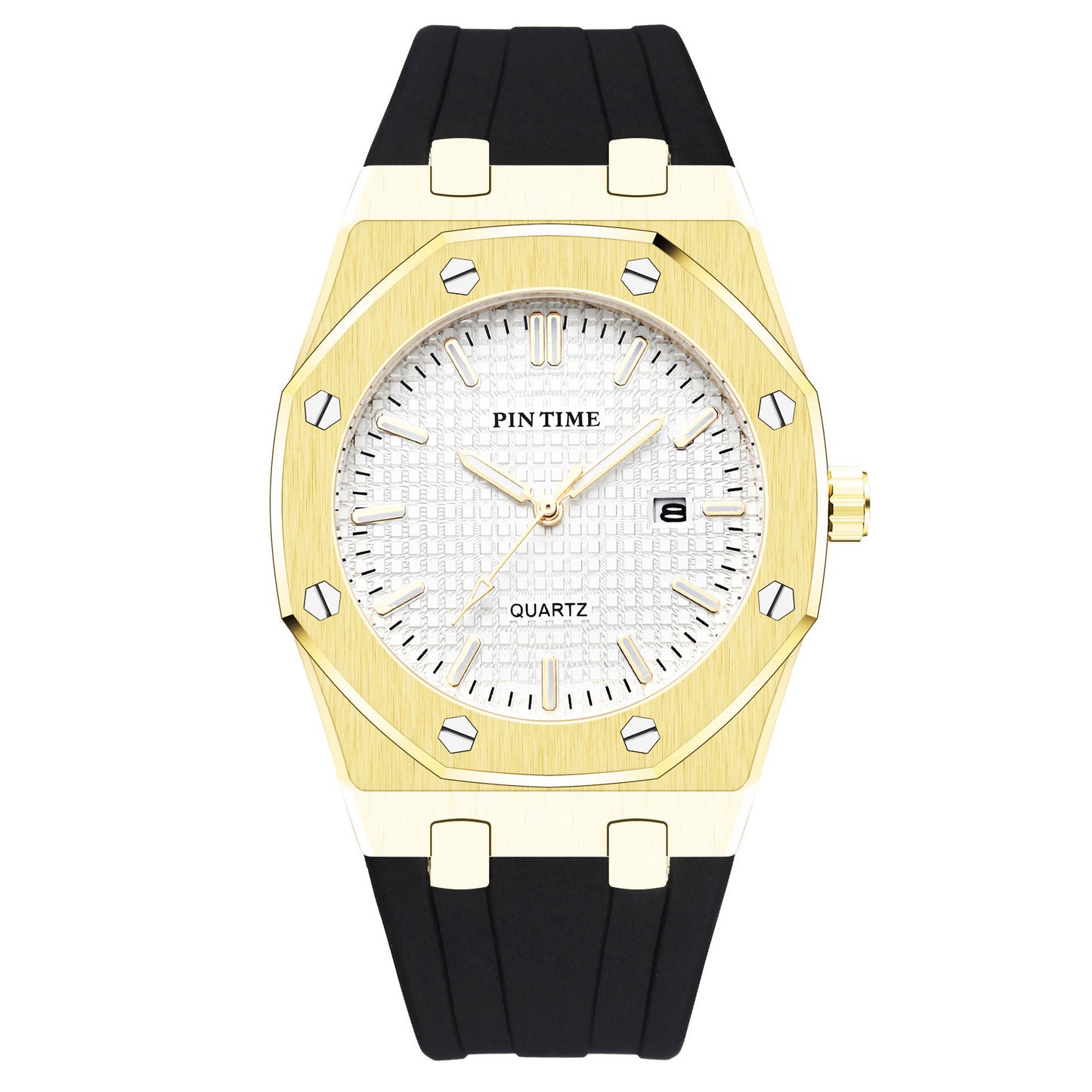 Stainless steel casual reloj hombre 2837