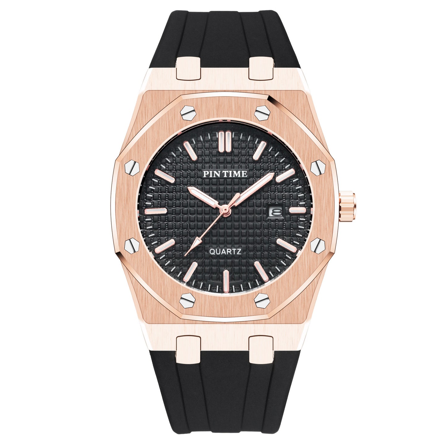 Stainless steel casual reloj hombre 2837