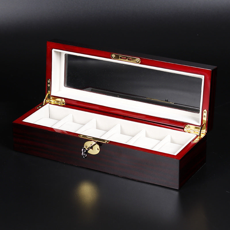 Wooden watch display case