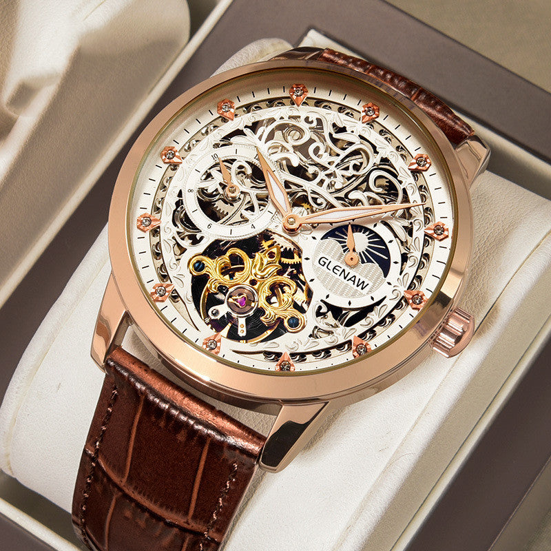 Fashion skeleton reloj hombre 8209