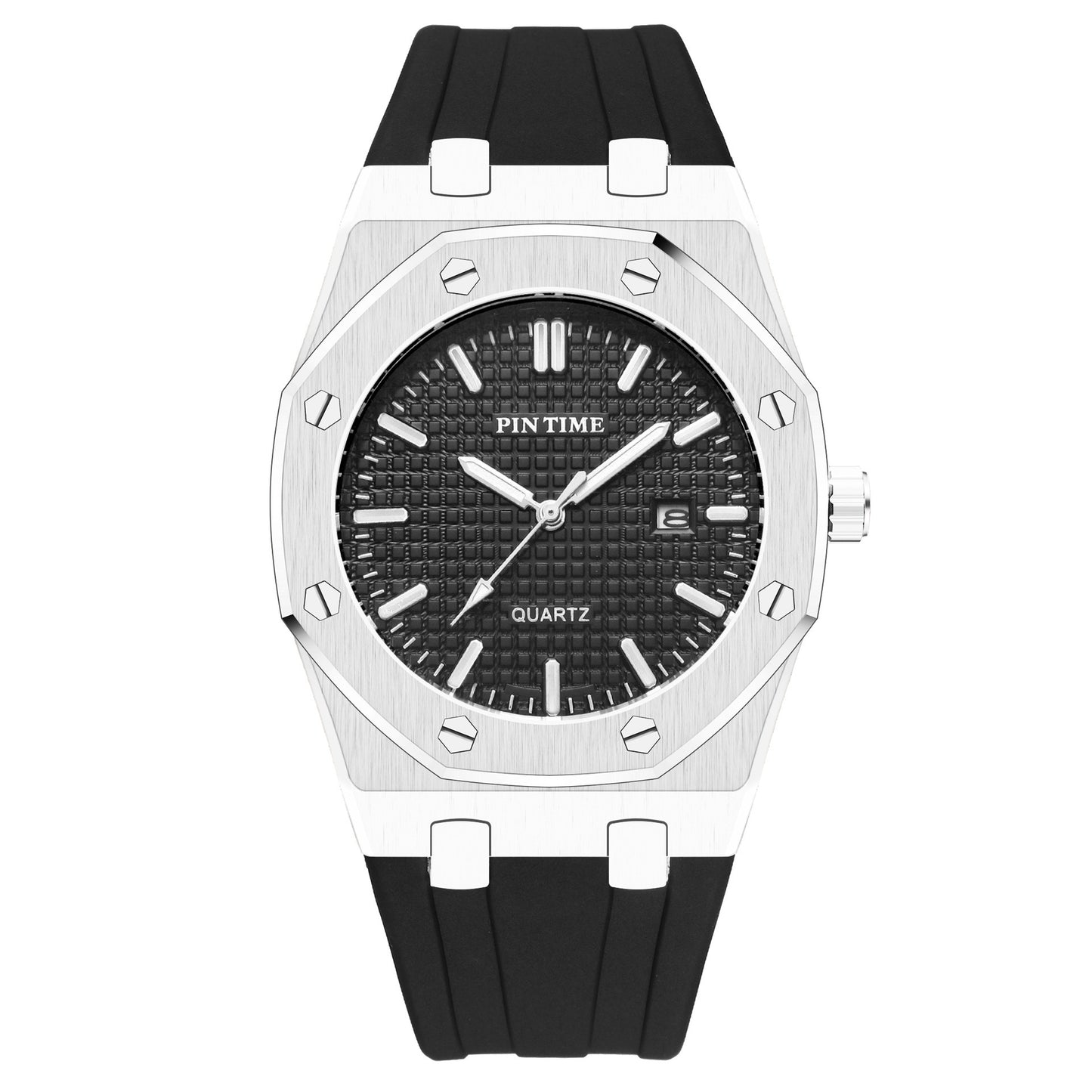 Stainless steel casual reloj hombre 2837