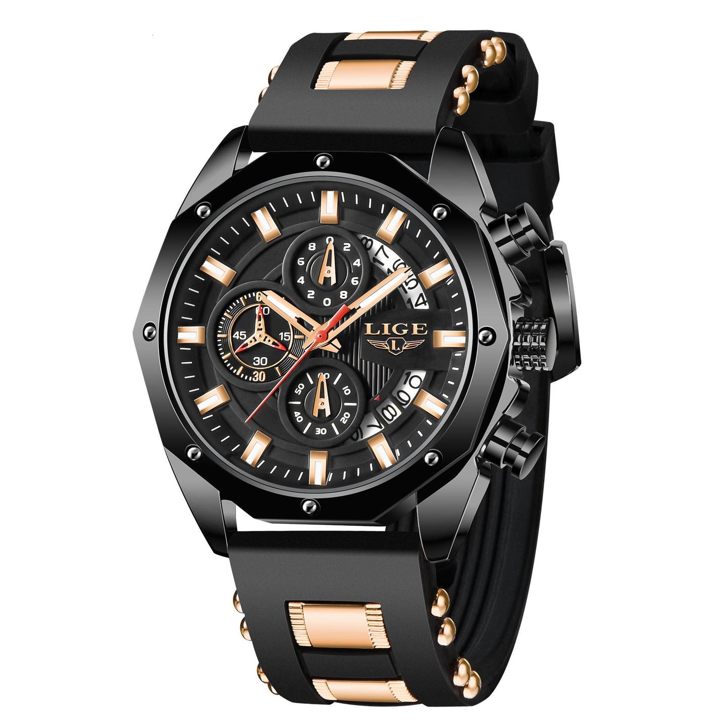 Fashion chronograph sports reloj hombre 4852