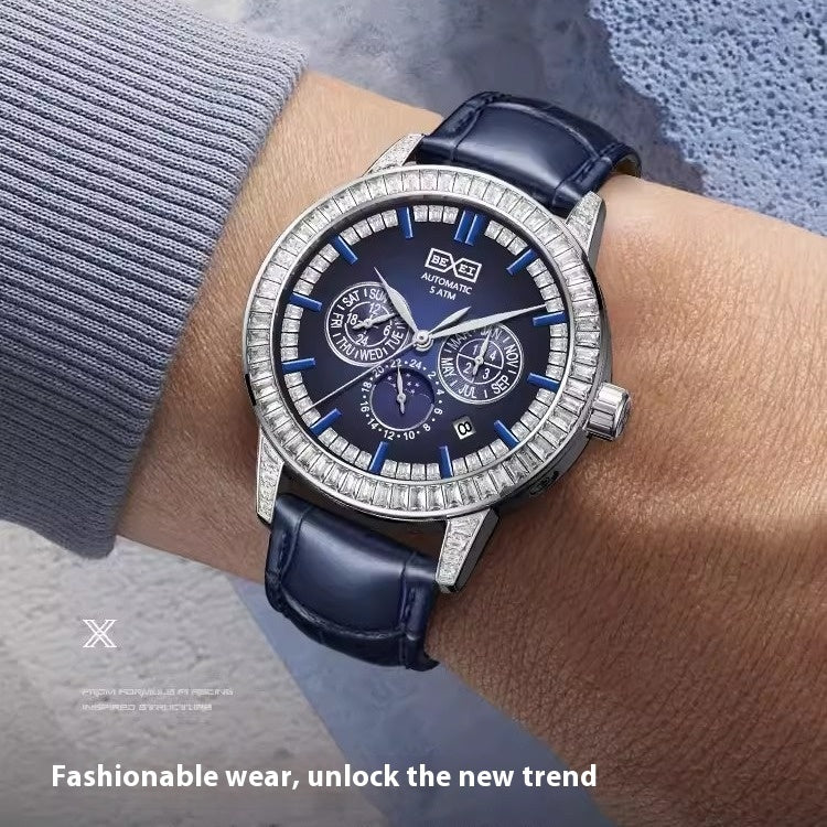 Diamond bezel sport reloj hombre 6309