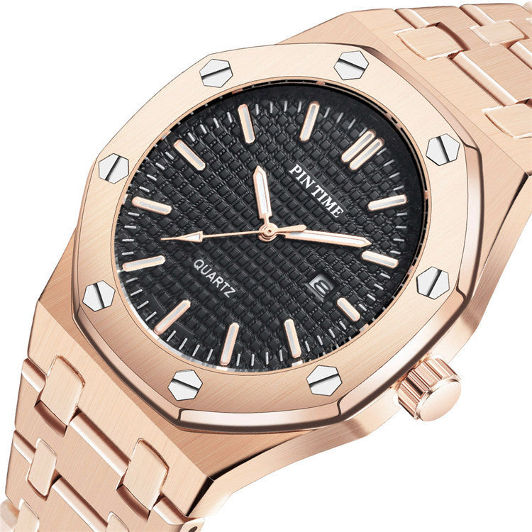 Stainless steel casual reloj hombre 3025