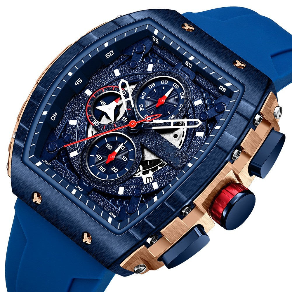 Stainless steel case sports reloj hombre 4027
