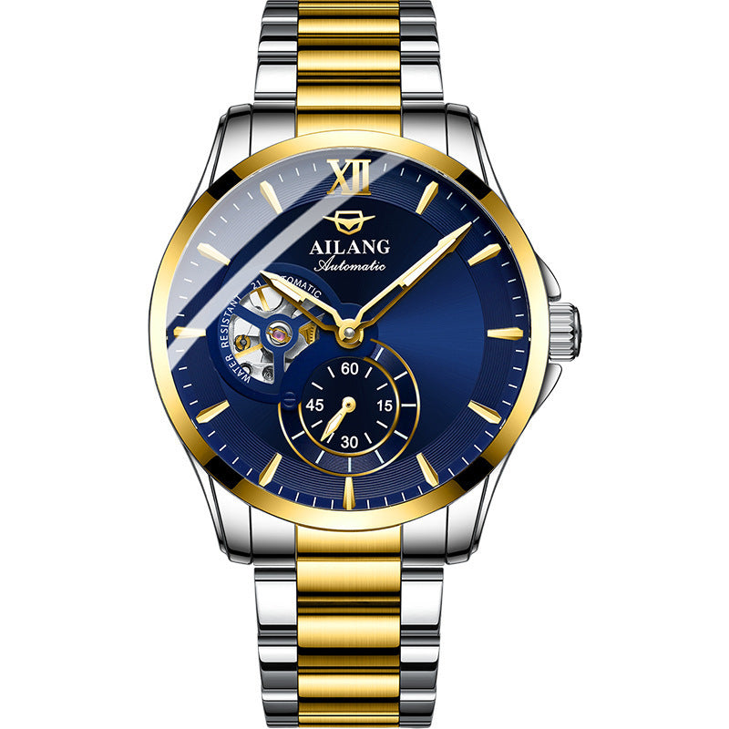 Stainless steel fashion skeleton reloj hombre 2850