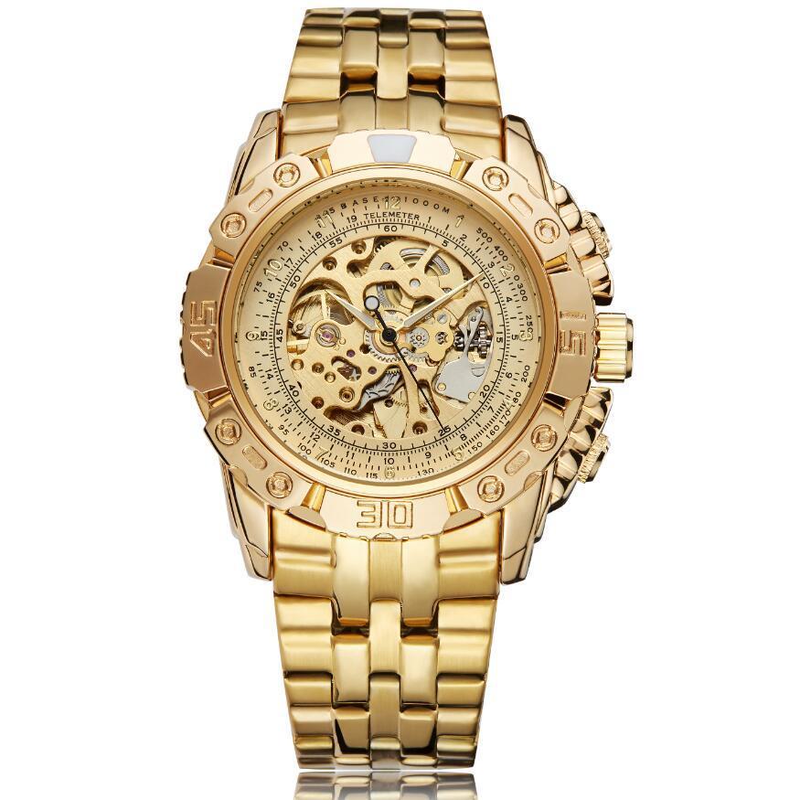 Fashion skeleton reloj hombre 3692