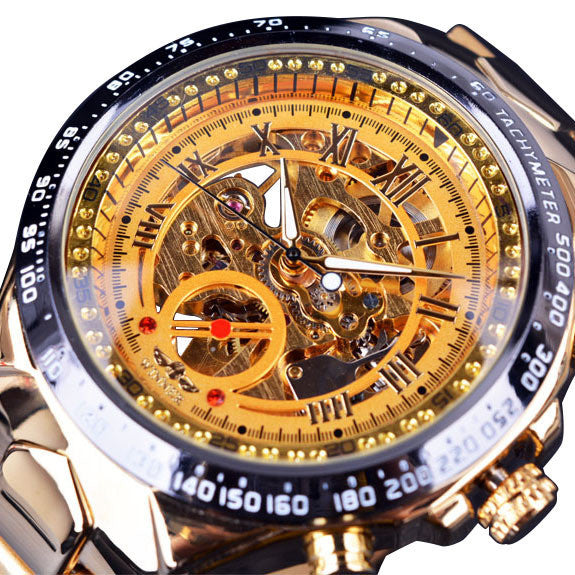 Fashion skeleton reloj hombre 7934