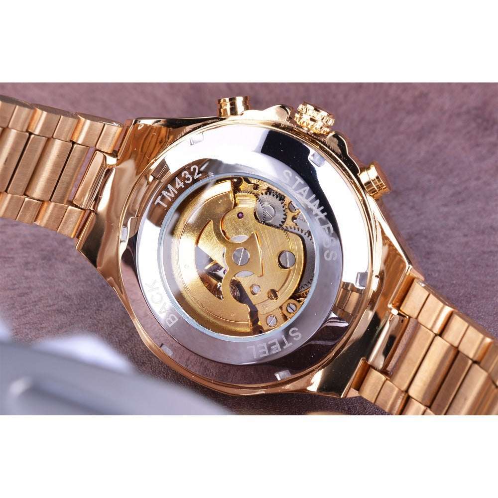 Fashion skeleton reloj hombre 7934
