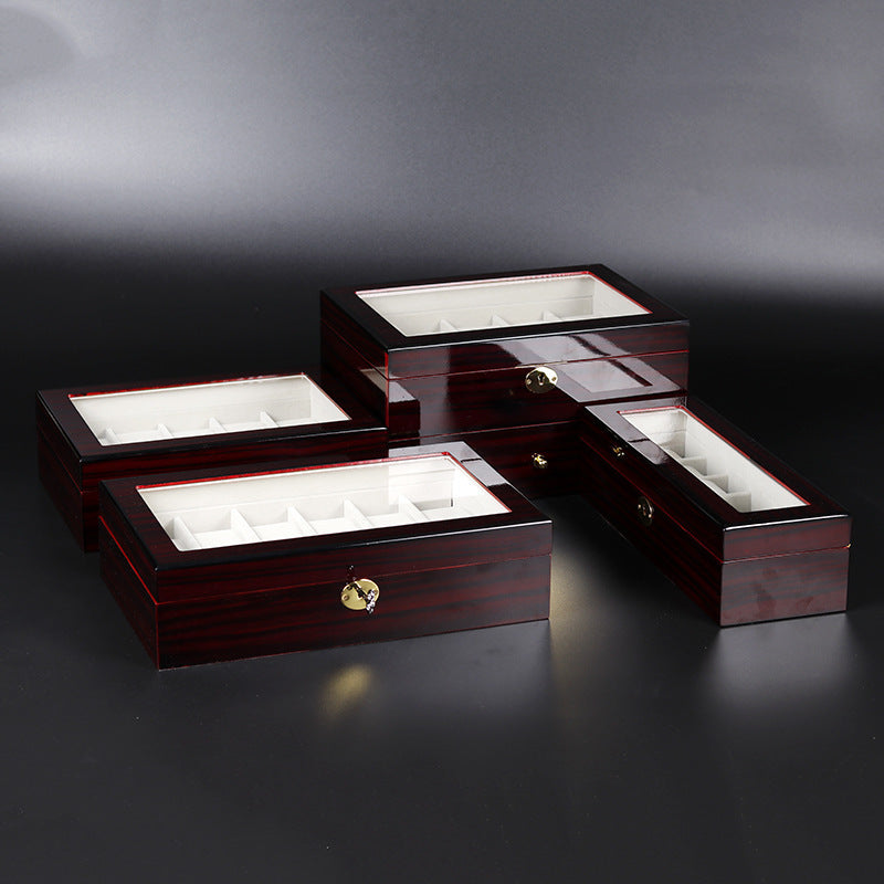 Wooden watch display case